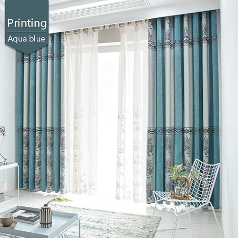 Blackout Curtains Printing Curtains Thermal Insulated And Warm
