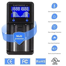 Universal Battery Charger EASTSHINE S2 LCD Display