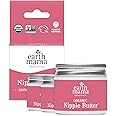 Earth Mama Organic Nipple Butter™ | Nipple Cream Safe for Breastfeeding | Postpartum Essentials for Nursing | Non Lanolin Nipple Cream, 2 fl oz (3-Pk)