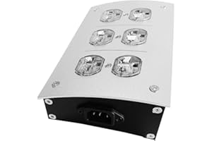 Industrial 6 Port 110V Filtered Power Supply Outlet Audiophile Conditioner for Auditory Equipment and Electronics Conditioner