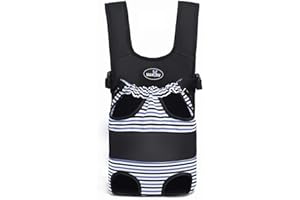 Wakytu Dog Front Carrier Backpacks for Small Dogs, Legs Out Pet Carrier Sling Backpack with Adjustable Padded Ventilated Shoulder Straps, Easy for Traveling Hiking Camping,'Large (9-15 lbs of Dogs)