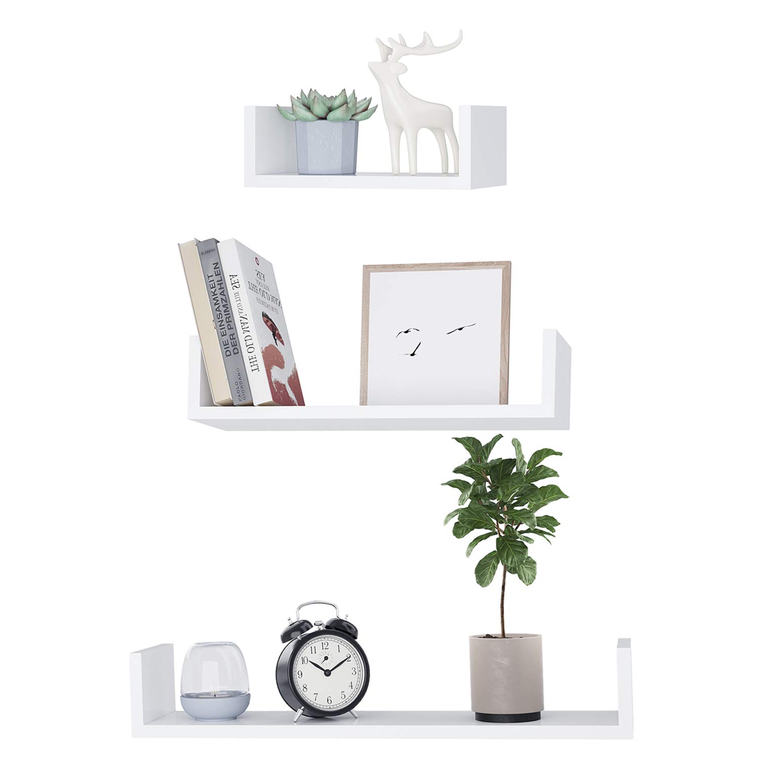 Shelves as described