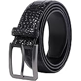 ayamoti Men's Belt, Handmade Genuine Leather Mens Belt For Gift Mens Dress Casual 1 3/8"