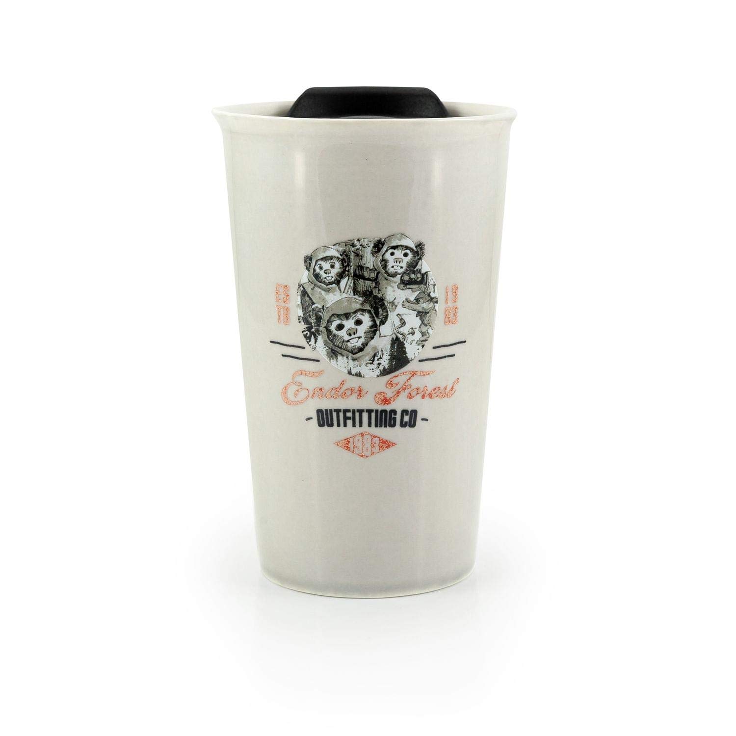 Star Wars Ewok Ceramic Mug with Lid | Endor Forest Outfitting Co. | 12 Ounces