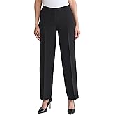 Kasper Womens Stretch Crepe Wide Leg Pant
