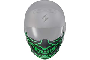 ScorpionEXO Covert Optional Replacement DOT Approved Chin Cover for Covert Helmets Samurai (Glow In The Dark Green)