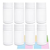UMETASS 8 Packs 120cc Child-Proof Plastic Pill