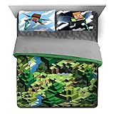 Jay Franco Minecraft Daytime 7 Piece Queen Bed Set