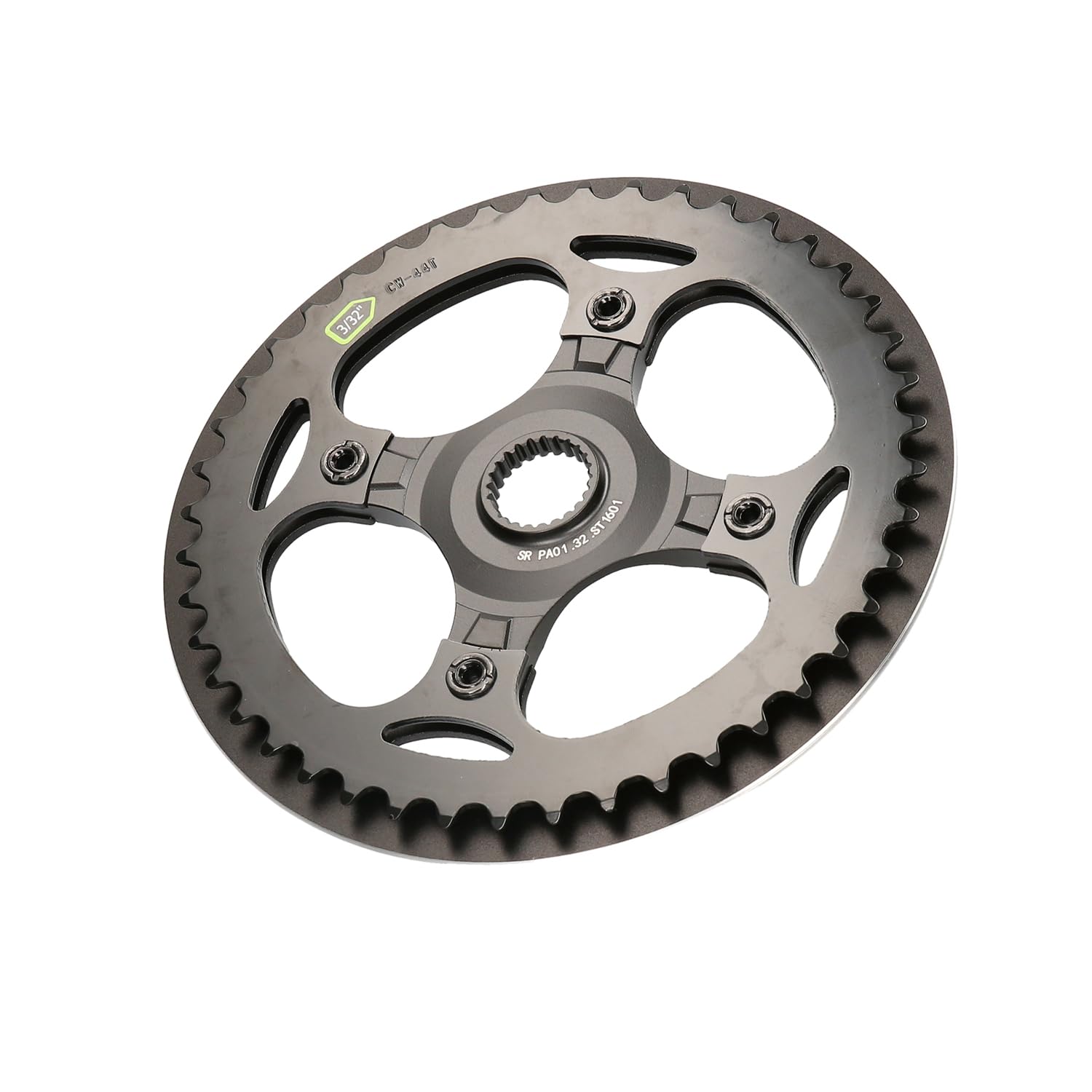 windmeile Bafang PA01.32.ST1601 Chainring for Torque Sensor SR PA211.32.ST, SPCC Steel 6061 Aluminium, for 3/32 Inch Chains, Bicycle E-Bike Pedelec