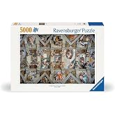 Ravensburger - Sistine Chapel - 5000 Piece Jigsaw Puzzle - Stunning Imagery - Beautiful and Intricate - Unique Ceiling 360 Degree View - Premium Quality - Puzzles for Adults