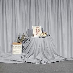 Wedding Backdrop Curtains 2 Panel 5ft x 10ft Grey