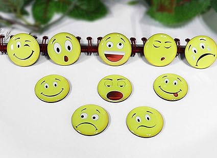 Amazon 楽しい顔のマグネットセット ガラスの楽しい絵文字冷蔵庫マグネット スリーピーな笑顔 冷蔵庫用マグネット かわいい絵文字ロッカーマグネット 10代の幼児用 カレンダー ドライイレースボード 室内装飾 ホワイトボード 子供用 10個 Future Life 冷蔵庫マグネット