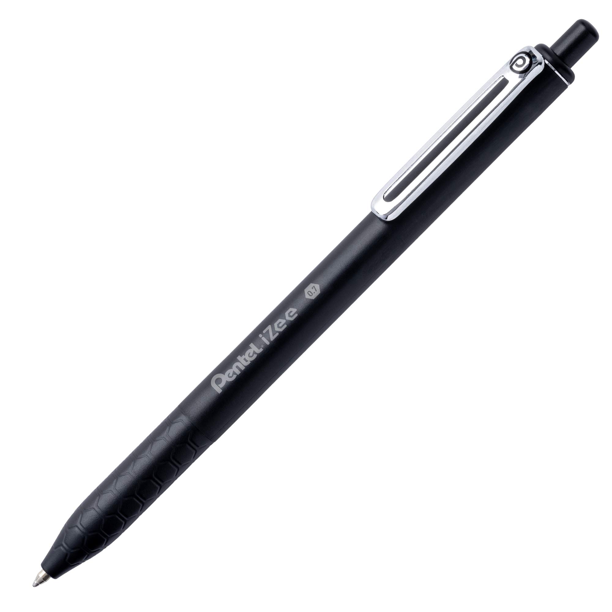 Pentel I Zee Snap Ball Pen, Black, 0.7 mm