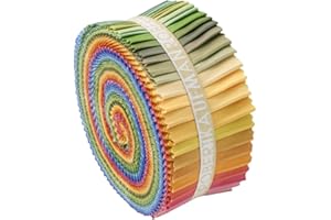 Kona Cotton Solids New Dusty Palette Roll Up Jelly Roll 41 - 2.5" Quilting Fabric Strips Robert Kaufman RU-229-41