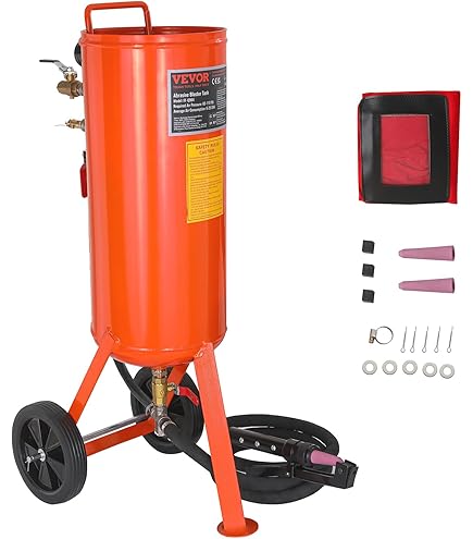 Pistola De Chorro De Arena Manual - 70-150 PSI, 6000 RPM, Alimentación Por Gravedad, Ideal Para Limpieza, Desoxidación Y Pulido