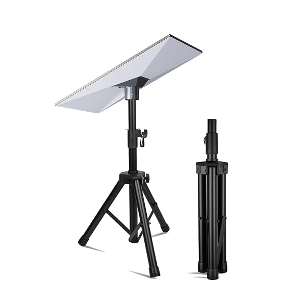 STARLINK GEN 3 TRIPOD STAND, ADJUSTABLE HEAVY DUTY STAND MOUNT, COMPATIBLE WITH STARLINK GEN 3/V4,STARLINK STANDARD KICKSTAND DISH, -2 TO 4.5-FEET, INCLUDES SLIDE-IN PIPE ADAPTER