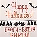 DII Happy Halloween Dishtowel Collection Embellished Cotton Kitchen Hand Towel Set, 18x28, Yikes!, 3 Count