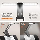 CAHAYA Rechargeable LED Music Stand Light w Clip 10 LEDs 2 Brightness Modes view 4