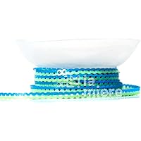 LA MIERE 1 RollOrthodontic Rubber Chains, Dual Colors Braces Power Chains Consisted Force In Closed, Short, Long 15'' Spools (long, 0.166 ''(4.2mm), Purple & White