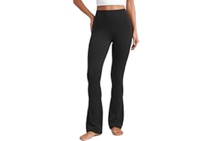 CRZ YOGA Butterluxe Mini Flared Leggings 30"/31.5"/33'' - High Waist Bootcut Casual Lounge Women Yoga Pants with Pocket