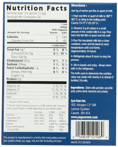 Yogourmet Freeze Dried Kefir Starter, 1 oz. box (Pack of 2)