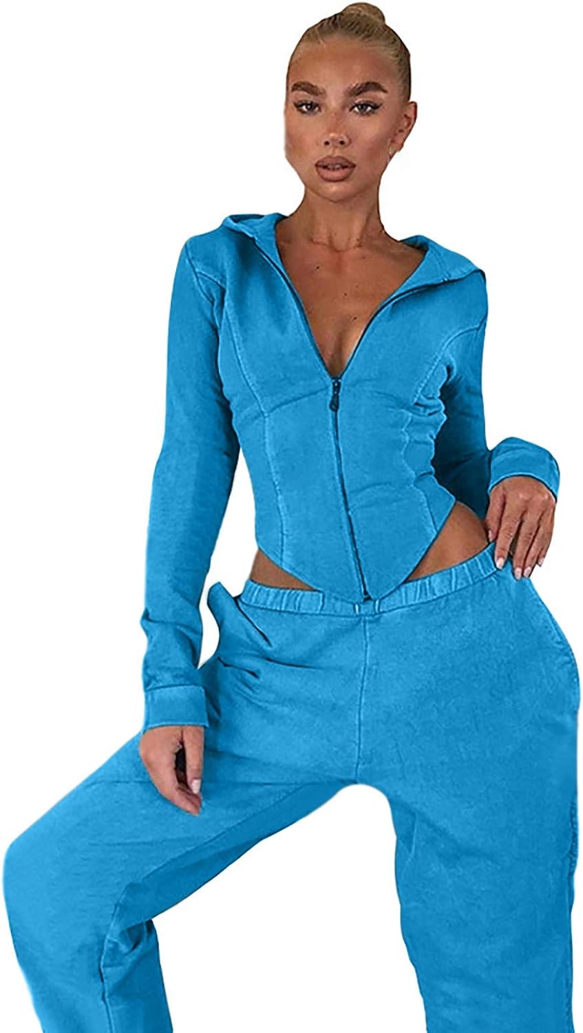 Kanpola Damen Jogginganzug Set - Zweiteiler Mit Langarm Top Und Hose