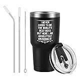 GINGPROUS Boss Gift Tumbler I NEVER ASKED TO BE THE