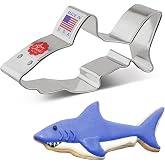 Ann Clark Great White Shark Cookie Cutter, 4" Made in USA | A Perfectly Large Size and Shape from America's Largest Cookie Cutter Maker, Food-Safe American Steel