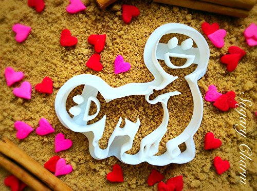 The Funny Wedding Gift Fan Cookie Cutter - Valentine Cutters by Sugary Charm - Valentine's Day Gifts for Him - 3D Cookies Dough Stamps - Cute Moldable Supplies for Kitchen