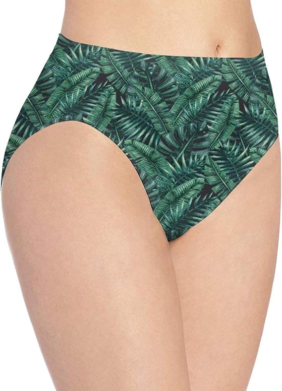 IUBBKI Lady Underwear Tropical Jungle Leaf Rainforest Hawaii Summer