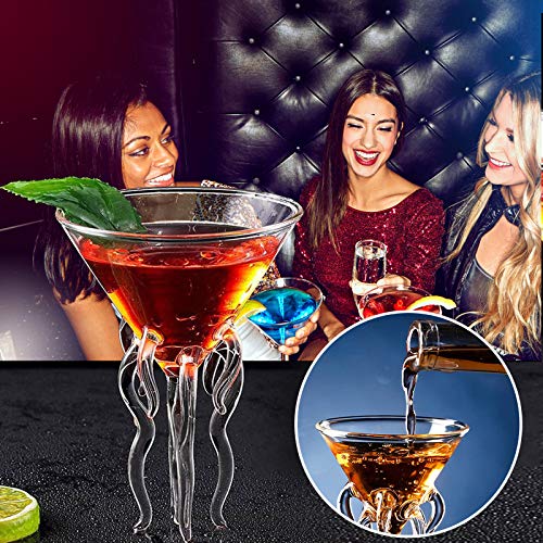 YUWEX Transparent Cocktailgläser 130ml Kreativ Gläser für Whisky Juice Wine Champagne Martini, Margarita, Mojito – Bild 4