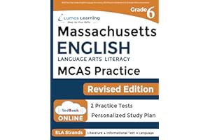 MCAS Test Prep: Grade 6 English Language Arts Literacy (ELA) Practice Workbook and Full-length Online Assessments: Next Generation Massachusetts Comprehensive Assessment System Study Guide