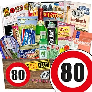 DDR Geschenkbox XXL / Spezialitäten Box / Geburtstag 80 / Geschenkideen Oma