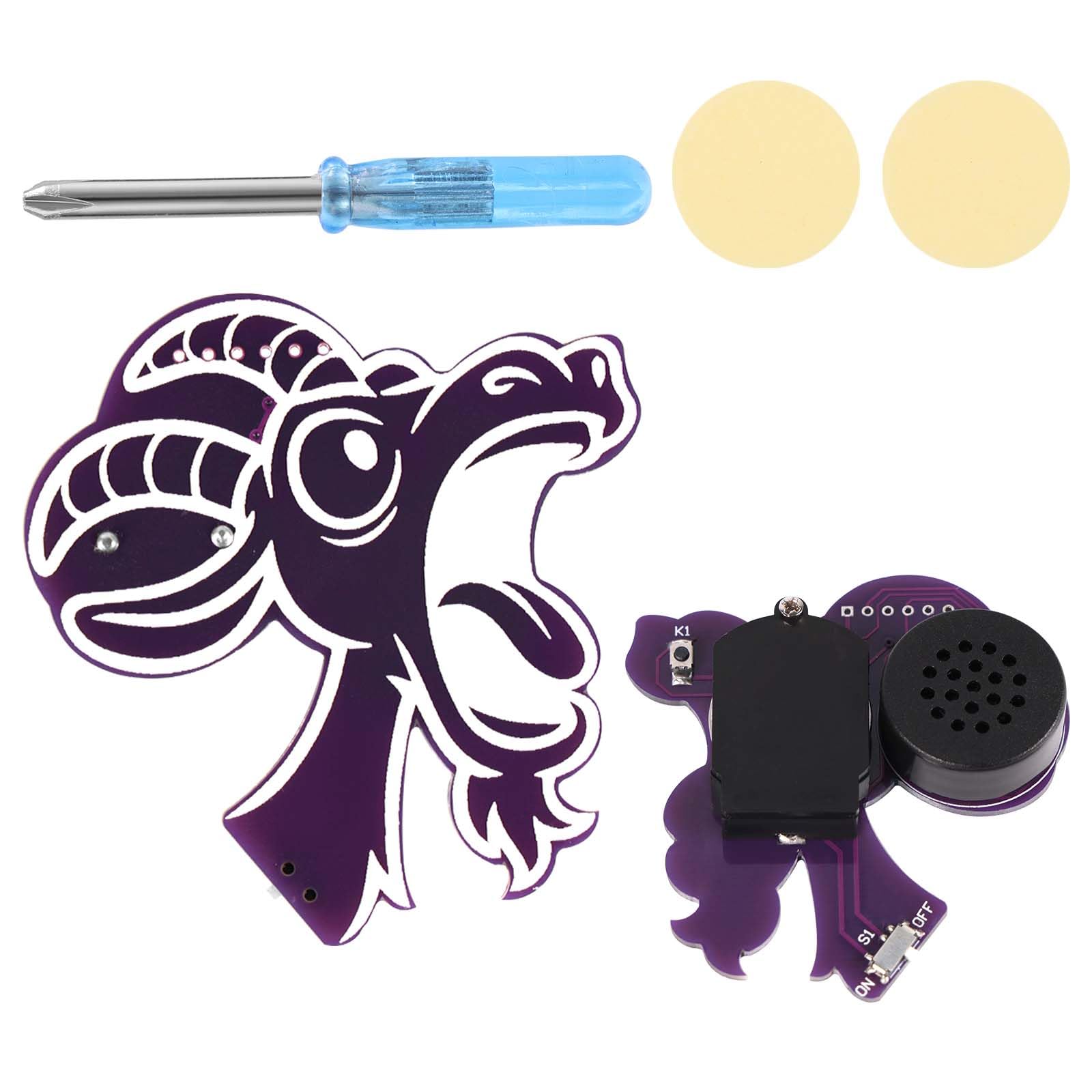 BTFO Prank Screaming Goat Noise Maker, Purple Screaming Goat Appearance Desk Toy with 8 Interesting Scream Sounds Prankster Stuff for School Home Party Supplies