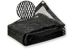 MEANCHEN 40% 12X12FT Shade Cloth for Garden, Mesh Tarp Net for Plant Vegetable Flower,Sunblock Net for Patio Cover,Outdoor Sun Shade Greenhouse Heat Protection, UV Resistant