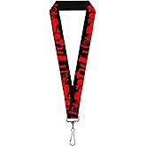 Lanyard Graveyard Black Red