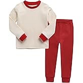 VAENAIT BABY 12M-12Y Kids Boys Girls Toddler Solid Cotton Daily Pajamas Pyjamas Sleepwear Set Basic