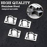 Mooche 4Pcs M6 Pad Eye Plate Suspension Ceiling Hook Stainless Steel view 3