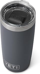 YETI Rambler 10 oz Tumbler with MagSlider Lid Charcoal Stainless Steel