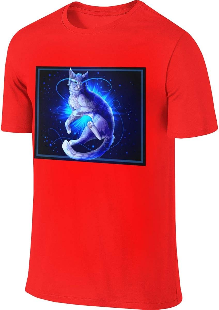 Cats Warrior Blue Crew Tees Mens Short SleeveShirt Fit Mens
