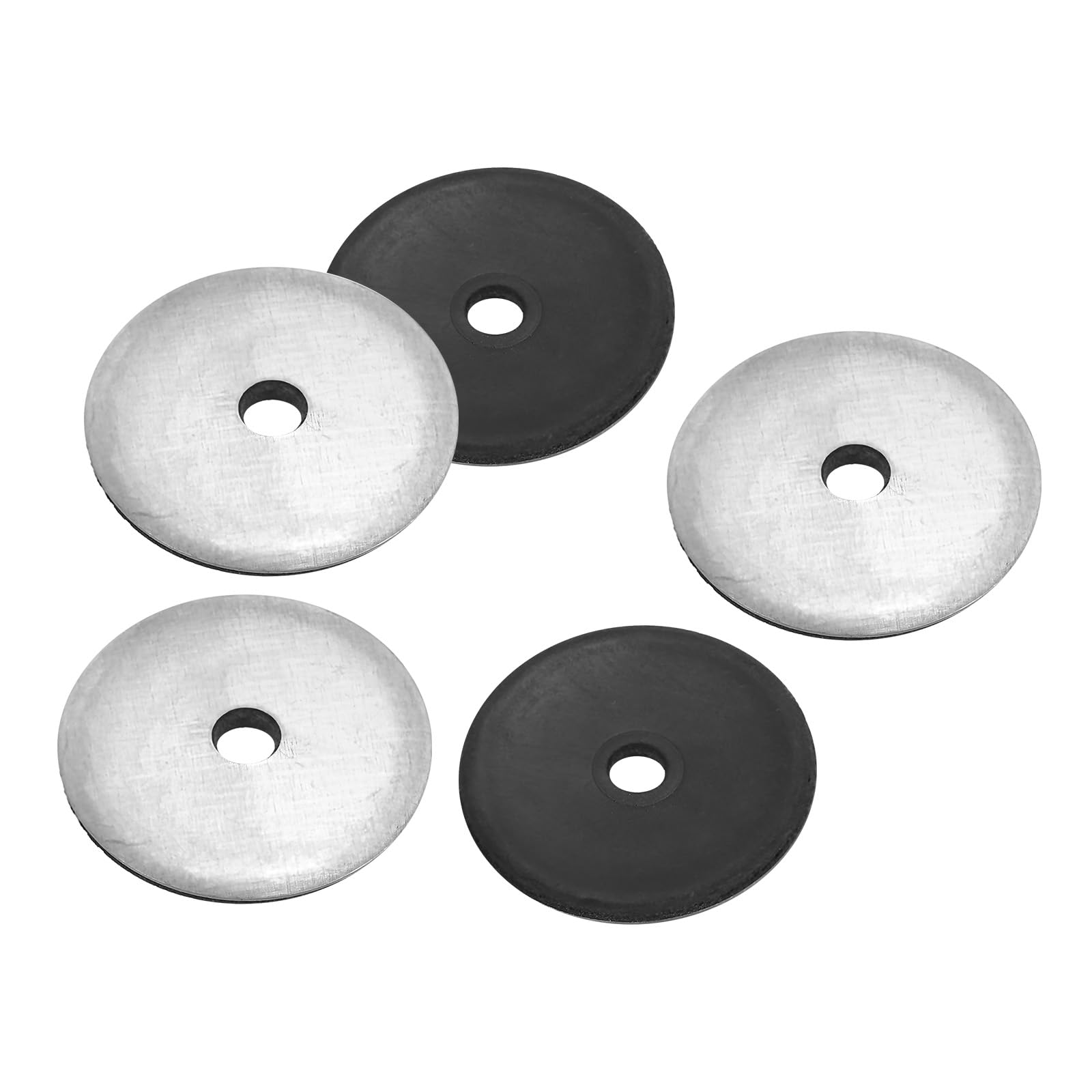 PATIKIL 7/32"x1 1/4" EPDM Bonded Sealing Washers, 100 Pieces Galvanized Neoprene Rubber Backed Screw Gasket for Industrial Home Machinery Ships Roof (#12)