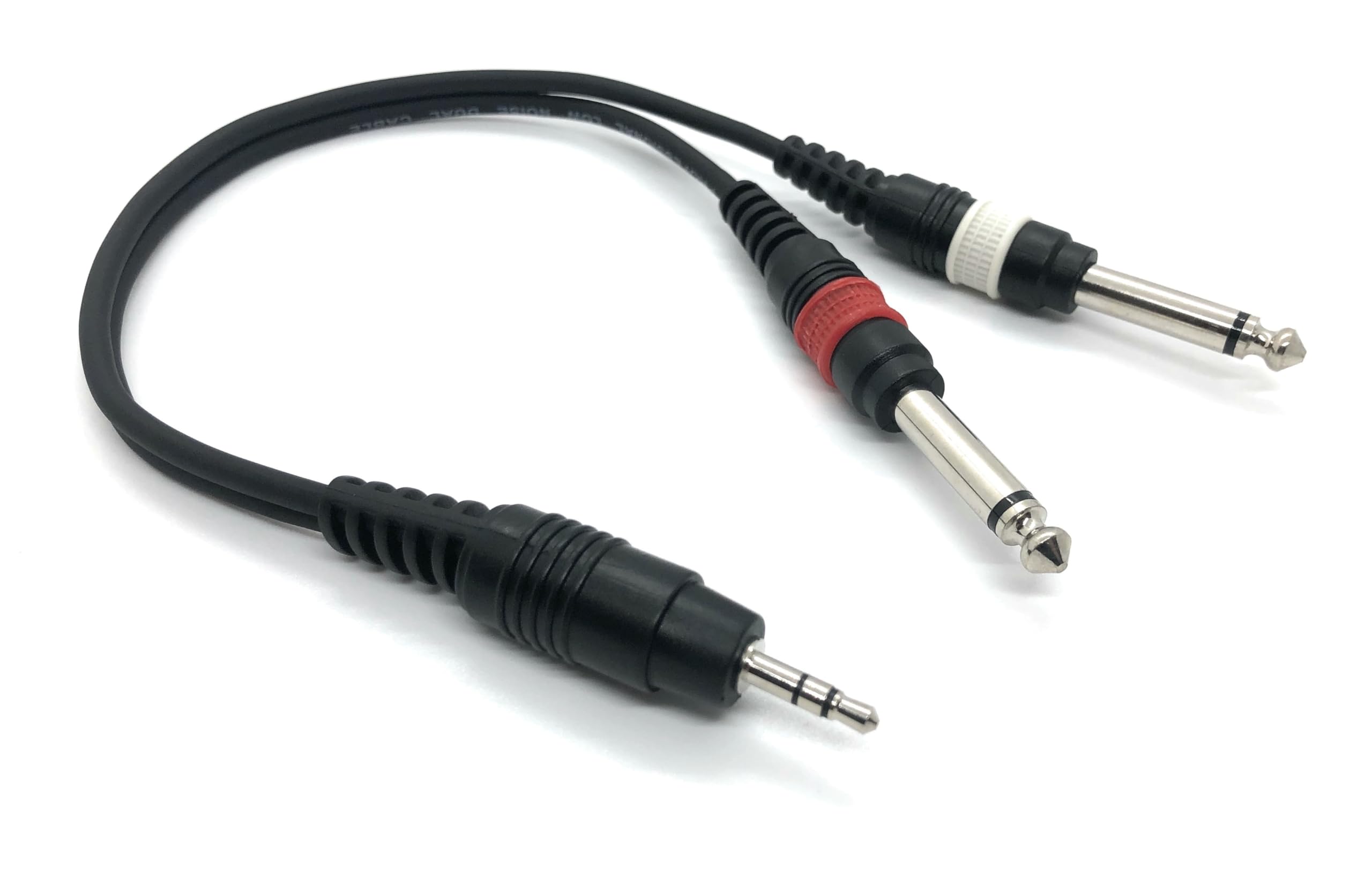 Ome Audio 3.5mm Stereo Jack (Male) Plug To Dual Mono 6.35mm (Male) Jacks Aux Cable (6m)