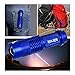 NIANPU 5 Pack Mini Zoomable Cree 7W 350LM Q5 Tactical Flashlight Torch Lamp Light with 3 Mode Adjustable Brightness Power by AA/14500 (BLUE)