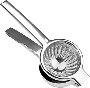 SAVORLIVING Large Lemon Squeezer Stainless Steel Manual Juicer Cirus Press Juicer for Lemon Lime Orange