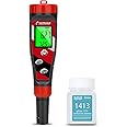 UIUZMAR pH Meter for Water Hydroponics Supplies - pH Up and Down Tester Digital PPM Meter EC Meter Combo for Home Growers – Accurate pH Tester TDS EC Reader for Hydroponics