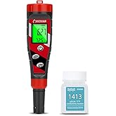 UIUZMAR pH Meter for Water Hydroponics Supplies 4 in 1 pH PPM ECTester | pH Up and Down Tester Digital PPM Meter EC Meter Combo for Home Growers &ndash; Accurate pH Tester TDS EC Reader for Hydroponics