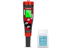 UIUZMAR pH Meter for Water Hydroponics Supplies - pH Up and Down Tester Digital PPM Meter EC Meter Combo for Home Growers – Accurate pH Tester TDS EC Reader for Hydroponics