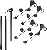 DIVCHI Bird Feeder Station Pole Hanging Feeding Station Metal Stand Garden Decor view 6