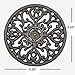 Cast Iron Trivet, Bestplus Tablemat Potholders with Rubber Legs Vintage Carving Flower for Kitchen or Dining Table Decor Round TF001