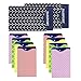 Laminated Passport and Credit Card Protector - Set of 8 Credit Card and 2 Passport RFID Blocking Sleeves; Fit in Wallet and Purse, Assorted